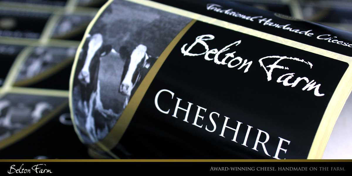 Printed labels for Belton Cheese produced by Etiquette Labels Ltd.