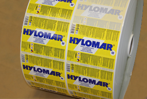 Etiquette's printing team have produces these labels for Hylomar