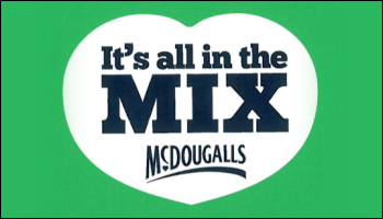 Printed Labels for McDougalls Etiquette label printers manufacture labels for McDougalls