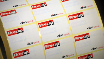 Expert label printers Etiquette produce printed labels for Aico FireCap Aico Firecap label printing