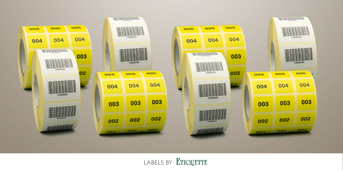 Barcode Labels and Sequentially Numbered Labels from Etiquette Labels