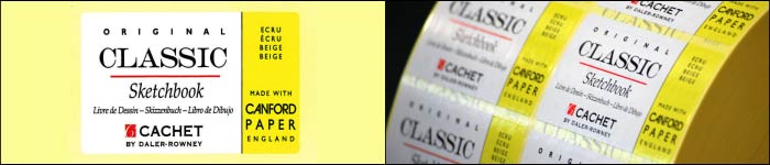 Daler Rowney Cachet printed labels from Etiquette Label Printers