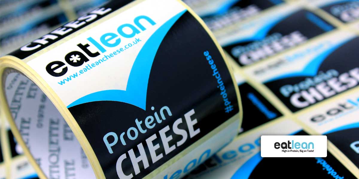 New Printed Labels for Eat Lean's High Protein Cheese The Etiquette Labelling and Label