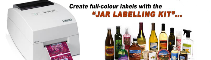Jar labelling kit from Jar Labels