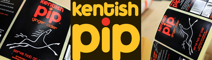 Printed labels for Kentish Pip