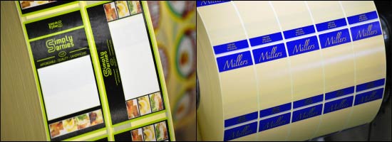 Sandwich label printing from the UK's leading label printers