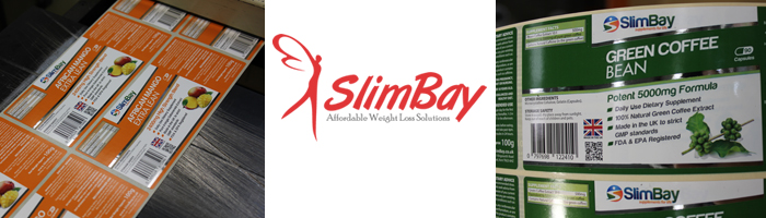 Printed labels for Slim Bay