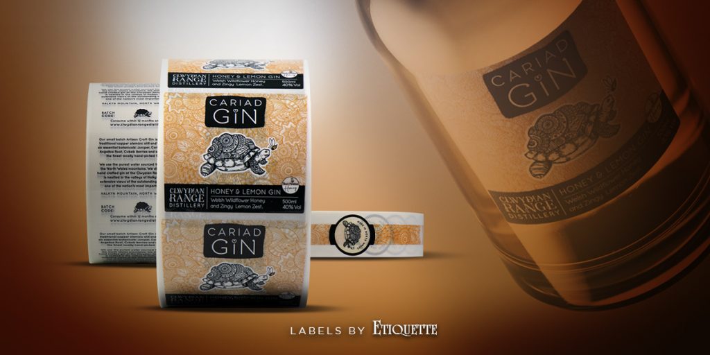 Cariad Gin Labels