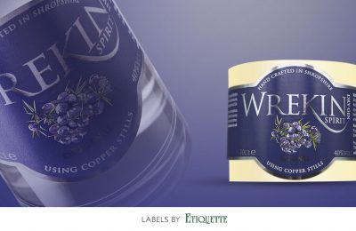 Custom Made Wrekin Gin Labels