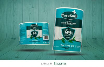 Printed Labels for Torasan Sanitiser