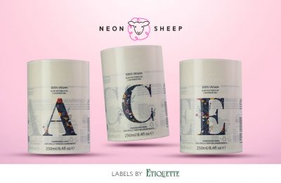 Digitally Printed Personalised Labels for Neon Sheep