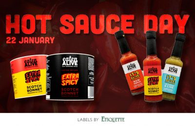 Digital Labels for Hot Sauce Bottles