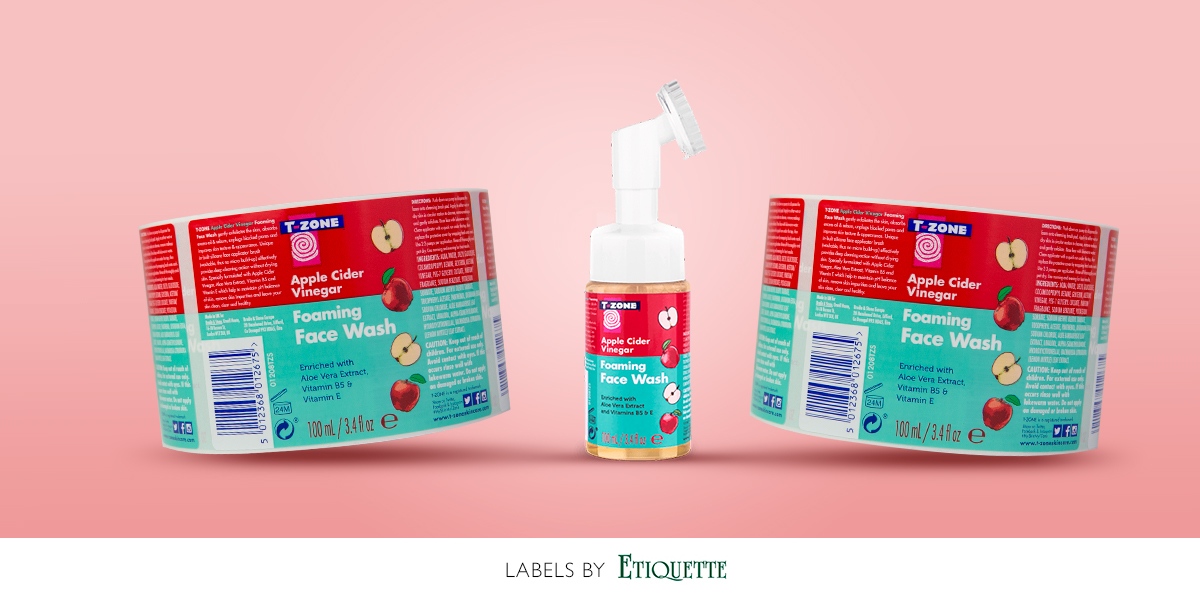 Printed Labels for T-Zone’s New Face Wash