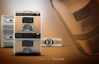 Digitally Printed Stunning Gin Labels for Clwydian Range Distillery