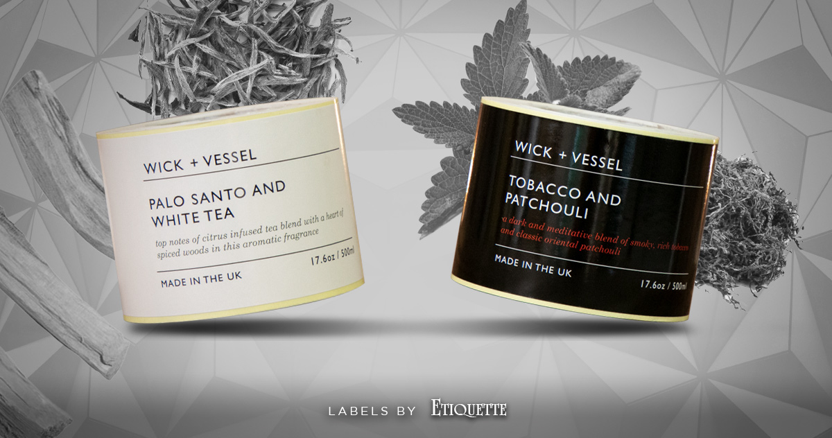 Wick + Vessel Diffuser Labels