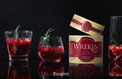 New Printed Labels for Wrekin Cherry Gin